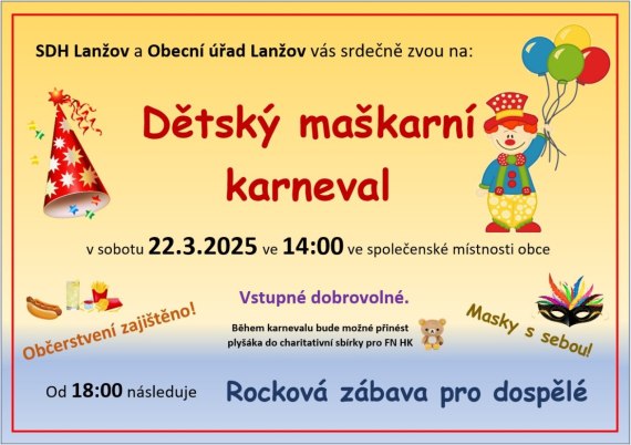 Dětský maškarní karneval